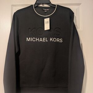Michael Kors Men's Embossed Logo Crewneck Sweatshirt